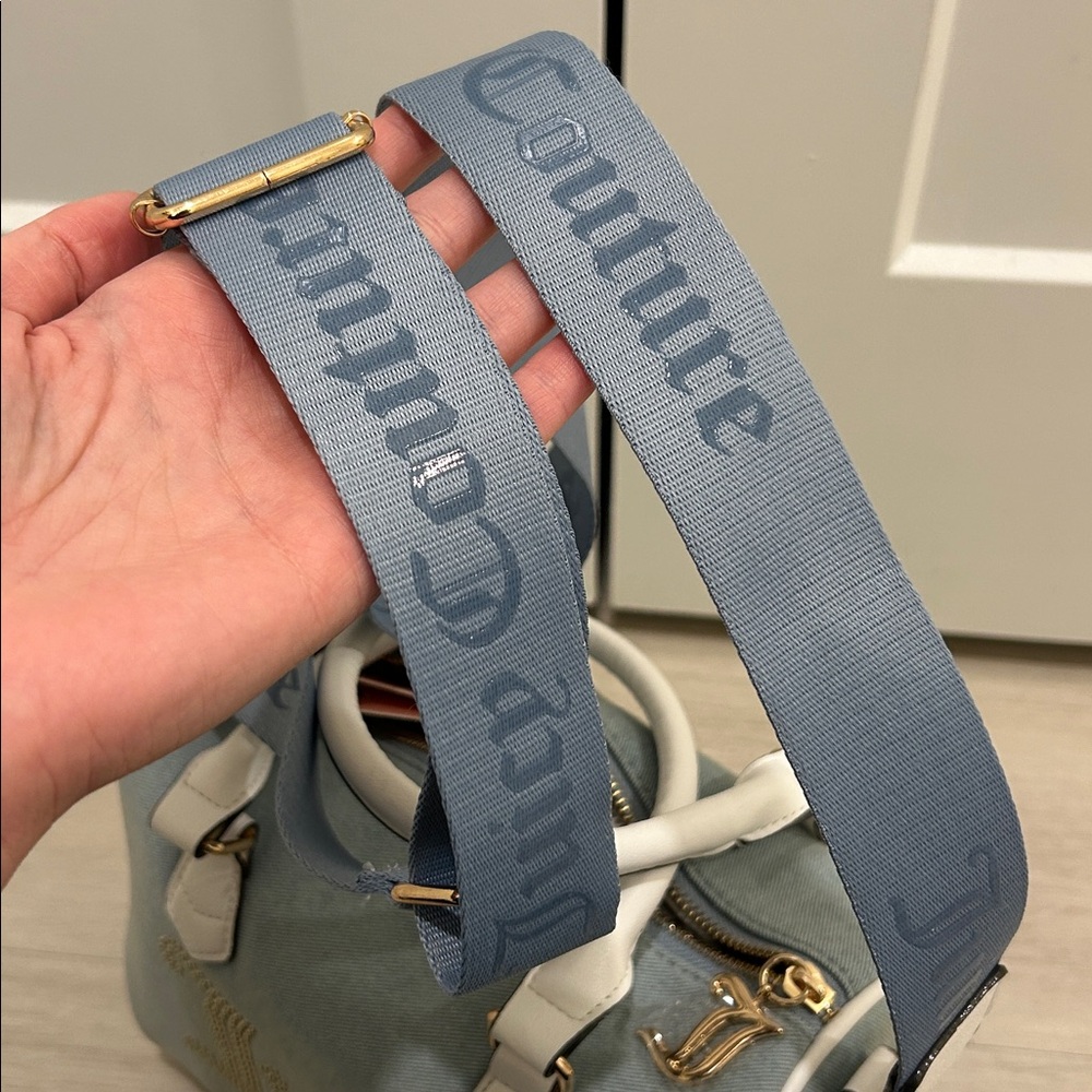 Juicy Couture Light Blue and White Studded Satchel - Picture 7 of 13